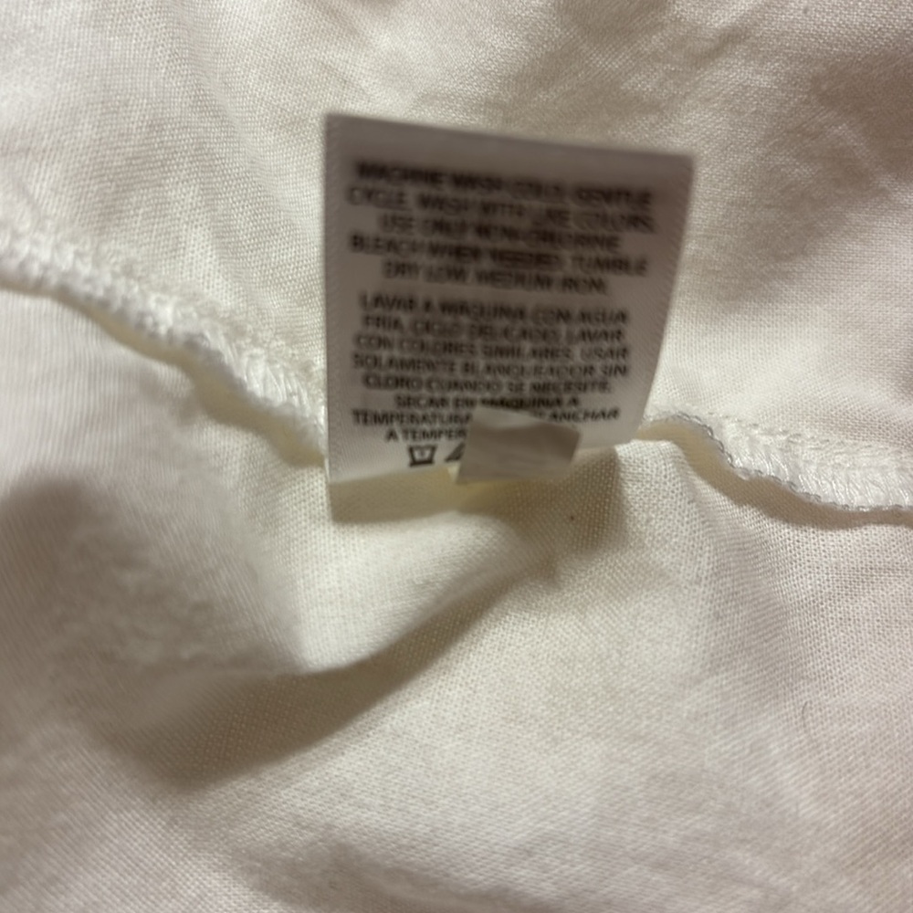Time and True White Embroidered Women's Top 16/18 - Picture 8 of 8